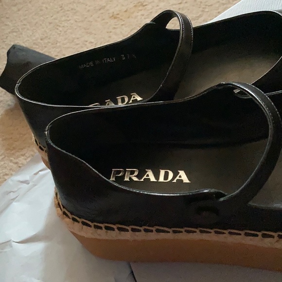 COPY - NEW Prada Black Mary Janes size 7.5 - Picture 4 of 7